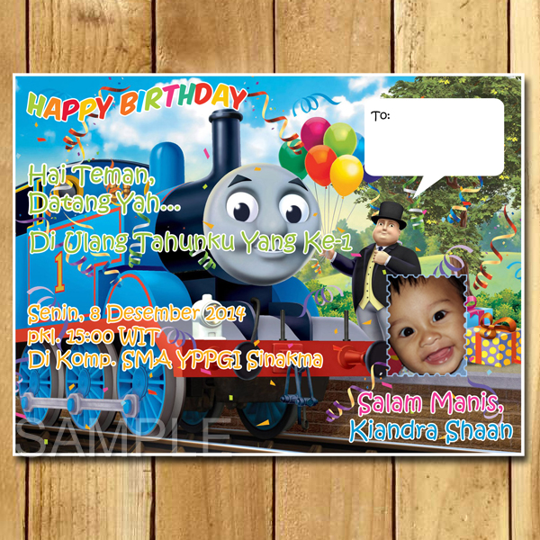 kartu undangan ulang tahun thomas